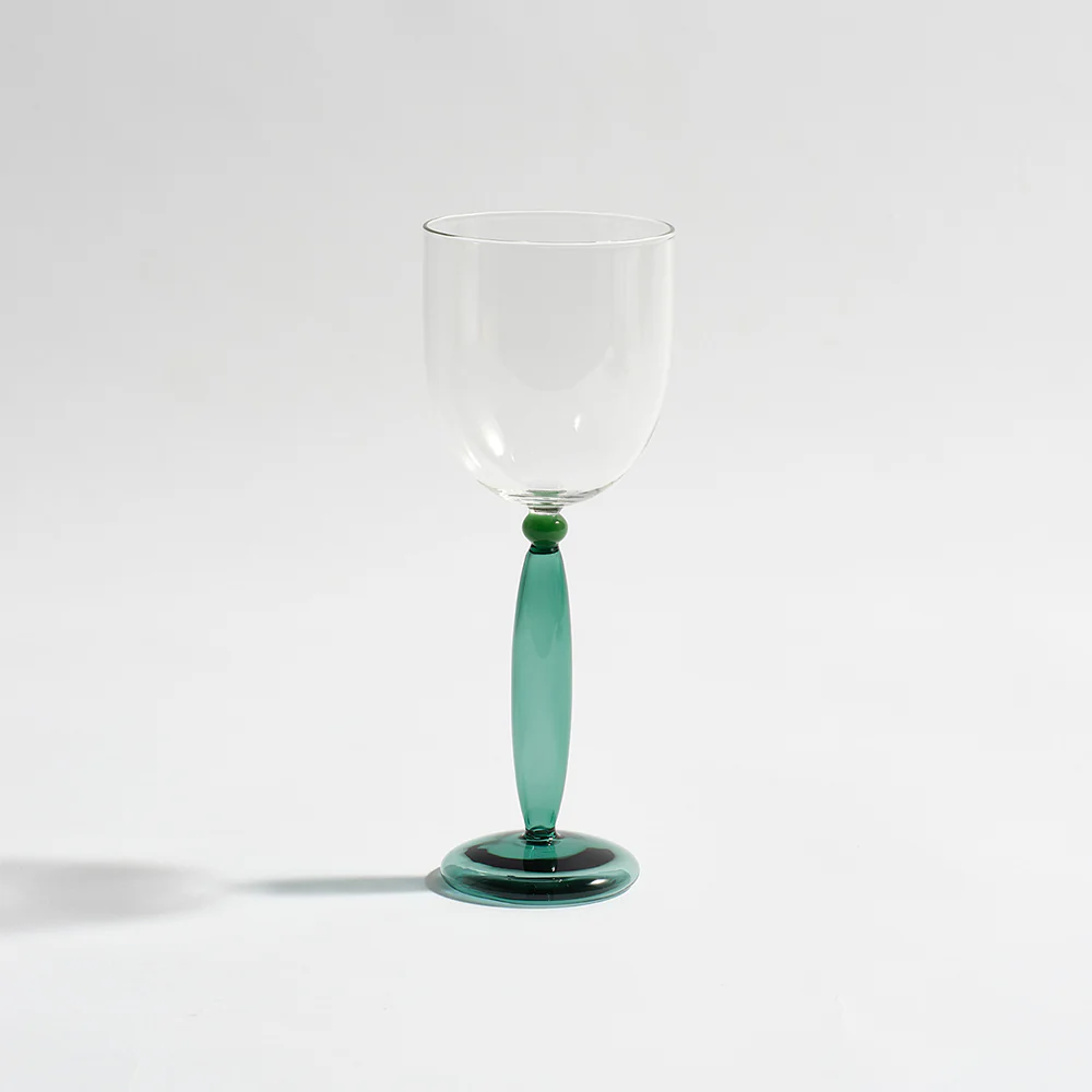 Kyoto Teal Wine Glass Pair - Image 2