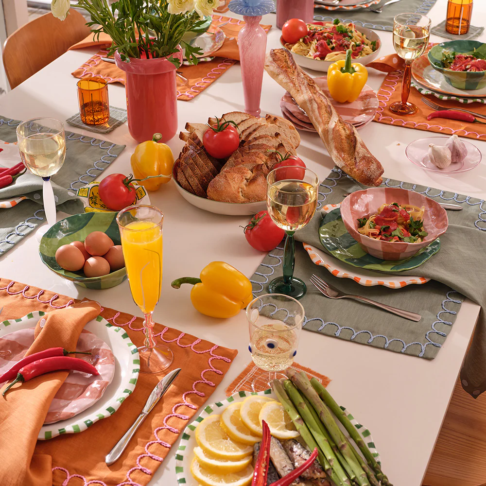 Shaye Placemat Orange Set - Image 3